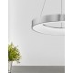 Triac Dimmable Brushed Silver Aluminium & Acrylic LED 50 Watt 230 Volt 2864Lm 3000K IP20 D: 60 H: 120 cm Adjustable Height 
