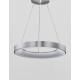 Triac Dimmable Brushed Silver Aluminium & Acrylic LED 50 Watt 230 Volt 2864Lm 3000K IP20 D: 60 H: 120 cm Adjustable Height 