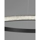 Traic Dimmable Sandy Black Aluminium & Acrylic LED 29 Watt 230 Volt 1684Lm 3000K IP20 D: 60.5 H: 120 cm Adjustable height & R
