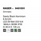 Traic Dimmable Sandy Black Aluminium & Acrylic LED 29 Watt 230 Volt 1684Lm 3000K IP20 D: 60.5 H: 120 cm Adjustable height & R