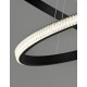 Traic Dimmable Sandy Black Aluminium & Acrylic LED 45 Watt 230 Volt 2737Lm 3000K IP20 D1: 67 D2: 47.5 H: 120 cm Adjustable heig
