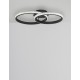 Sandy Black Aluminium & Acrylic LED 28 Watt 230 Volt 1681Lm 3000K IP20 L: 62.5 W: 41.5 H: 17 cm 