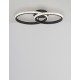 Sandy Black Aluminium & Acrylic LED 28 Watt 230 Volt 1681Lm 3000K IP20 L: 62.5 W: 41.5 H: 17 cm 