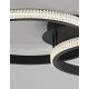 Sandy Black Aluminium & Acrylic LED 28 Watt 230 Volt 1681Lm 3000K IP20 L: 62.5 W: 41.5 H: 17 cm 