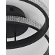 Sandy Black Aluminium & Acrylic LED 28 Watt 230 Volt 1681Lm 3000K IP20 L: 62.5 W: 41.5 H: 17 cm 