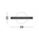 Sandy Black Aluminium & Acrylic LED 11 Watt 230 Volt 536Lm 3000K IP20 D: 29 W: 25 H: 30 cm 