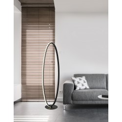 Sandy Black Aluminium & Acrylic LED 35 Watt 230 Volt 1873Lm 3000K IP20 L: 41 W: 25 H: 125 cm 