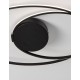 Matt Black Aluminium & Acrylic LED 28 Watt 230 Volt 1950Lm 3000K IP20 D: 60 W: 35 H: 15 cm 
