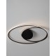 Matt Black Aluminium & Acrylic LED 28 Watt 230 Volt 1950Lm 3000K IP20 D: 60 W: 35 H: 15 cm 