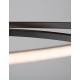 Matt Black Aluminium & Acrylic LED 28 Watt 230 Volt 1950Lm 3000K IP20 D: 60 W: 35 H: 15 cm 