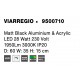 Matt Black Aluminium & Acrylic LED 28 Watt 230 Volt 1950Lm 3000K IP20 D: 60 W: 35 H: 15 cm 