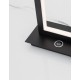 Triac Dimmable Matt Black Aluminium & Acrylic 3 Step Touch Dimmable LED 11 Watt 230 Volt 699Lm 3000K IP20 L: 17.5 W: 10 H: 36 cm
