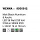 Matt Black Aluminium & Acrylic LED 38 Watt 230 Volt 3363Lm 3000K IP20 L: 26 W: 16 H: 153 cm 