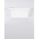 Sandy White Aluminium & Acrylic LED 32 Watt 230 Volt 2240Lm 3000K IP20 L: 40 W: 40 H: 4.5 cm 