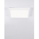 Sandy White Aluminium & Acrylic LED 32 Watt 230 Volt 2240Lm 3000K IP20 L: 40 W: 40 H: 4.5 cm 