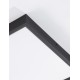 Sandy Black Aluminium & Acrylic LED 32 Watt 230 Volt 2240Lm 3000K IP20 L: 40 W: 40 H: 4.5 cm 