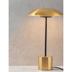 Gold & Black Metal LED 5 Watt 230 Volt 250Lm 3000K IP20 Cable Length: 180 cm D: 25 W: 10 H: 44 cm 