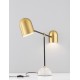 Gold & Black Metal & Marble LED E27 2x12 Watt 230 Volt IP20 Bulb Excluded Cable Length: 180 cm L: 65 W: 15 H: 55 cm Rotating & A