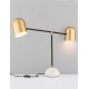 Gold & Black Metal & Marble LED E27 2x12 Watt 230 Volt IP20 Bulb Excluded Cable Length: 180 cm L: 65 W: 15 H: 55 cm Rotating & A