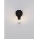 Black Metal LED E27 1x12 Watt 230 Volt IP20 Bulb Excluded D: 12 W: 21 H: 15.5 cm 
