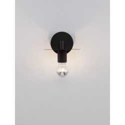 Black Metal LED E27 1x12 Watt 230 Volt IP20 Bulb Excluded D: 12 W: 21 H: 15.5 cm 