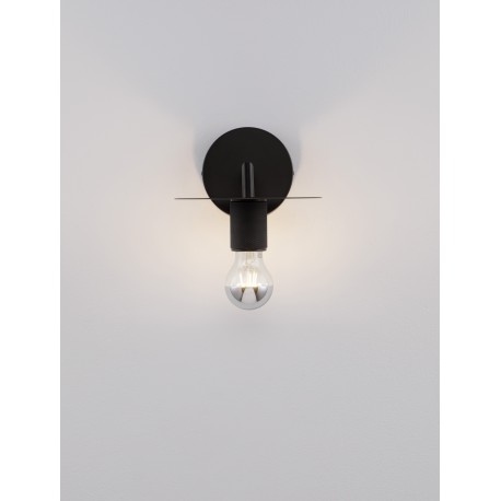 Black Metal LED E27 1x12 Watt 230 Volt IP20 Bulb Excluded D: 12 W: 21 H: 15.5 cm 