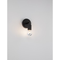 Black Metal LED E27 1x12 Watt 230 Volt IP20 Bulb Excluded D: 12 W: 12 H: 15.5 cm 