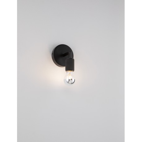 Black Metal LED E27 1x12 Watt 230 Volt IP20 Bulb Excluded D: 12 W: 12 H: 15.5 cm 