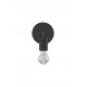 Black Metal LED E27 1x12 Watt 230 Volt IP20 Bulb Excluded D: 12 W: 12 H: 15.5 cm 