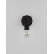 Black Metal LED E27 1x12 Watt 230 Volt IP20 Bulb Excluded D: 12 W: 12 H: 15.5 cm 
