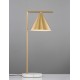 Brass Metal & White Marble Base LED E27 1x12 Watt 230 Volt IP20 Bulb Excluded Cable Length: 130 cm D: 19 W: 26 H: 60 cm 