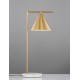 Brass Metal & White Marble Base LED E27 1x12 Watt 230 Volt IP20 Bulb Excluded Cable Length: 130 cm D: 19 W: 26 H: 60 cm 