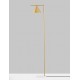 Brass Metal & White Marble Base LED E27 1x12 Watt 230 Volt IP20 Bulb Excluded Cable Length: 160 cm D: 25 W: 35 H: 175 cm 