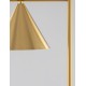 Brass Metal & White Marble Base LED E27 1x12 Watt 230 Volt IP20 Bulb Excluded Cable Length: 160 cm D: 25 W: 35 H: 175 cm 