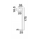 Brass Metal & White Marble Base LED E27 1x12 Watt 230 Volt IP20 Bulb Excluded Cable Length: 160 cm D: 25 W: 35 H: 175 cm 