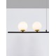 Sandy Black Metal & Brass Gold LED E27 1x12 Watt LED G9 2x5 Watt 230 Volt IP20 Bulb Excluded L: 123 W: 15 H: 70 cm 