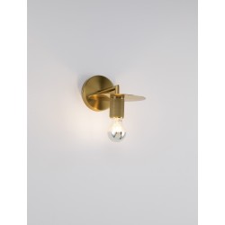 Gold Metal LED E27 1x12 Watt 230 Volt IP20 Bulb Excluded D: 12 W: 21 H: 15.5 cm 