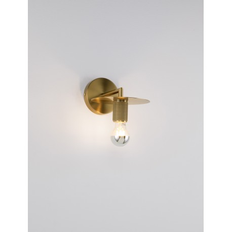 Gold Metal LED E27 1x12 Watt 230 Volt IP20 Bulb Excluded D: 12 W: 21 H: 15.5 cm 