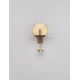 Gold Metal LED E27 1x12 Watt 230 Volt IP20 Bulb Excluded D: 12 W: 21 H: 15.5 cm 