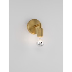 Gold Metal LED E27 1x12 Watt 230 Volt IP20 Bulb Excluded D: 12 W: 12 H: 15.5 cm 
