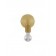 Gold Metal LED E27 1x12 Watt 230 Volt IP20 Bulb Excluded D: 12 W: 12 H: 15.5 cm 