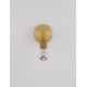 Gold Metal LED E27 1x12 Watt 230 Volt IP20 Bulb Excluded D: 12 W: 12 H: 15.5 cm 