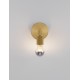 Gold Metal LED E27 1x12 Watt 230 Volt IP20 Bulb Excluded D: 12 W: 12 H: 15.5 cm 