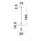 Gold Metal LED E27 1x12 Watt 230 Volt IP20 Bulb Excluded D: 20 H 1: 14.5 H 2: 180 cm Adjustable height 