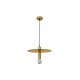 Gold Metal LED E27 1x12 Watt 230 Volt IP20 Bulb Excluded D: 35 H 1: 19.5 H 2: 180 cm Adjustable height 