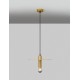 Gold Metal LED E27 1x12 Watt 230 Volt IP20 Bulb Excluded D: 35 H 1: 19.5 H 2: 180 cm Adjustable height 