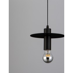 Black Metal LED E27 1x12 Watt 230 Volt IP20 Bulb Excluded D: 20 H 1: 14.5 H 2: 180 cm Adjustable height 
