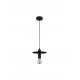 Black Metal LED E27 1x12 Watt 230 Volt IP20 Bulb Excluded D: 20 H 1: 14.5 H 2: 180 cm Adjustable height 
