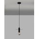Black Metal LED E27 1x12 Watt 230 Volt IP20 Bulb Excluded D: 20 H 1: 14.5 H 2: 180 cm Adjustable height 