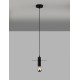 Black Metal LED E27 1x12 Watt 230 Volt IP20 Bulb Excluded D: 20 H 1: 14.5 H 2: 180 cm Adjustable height 